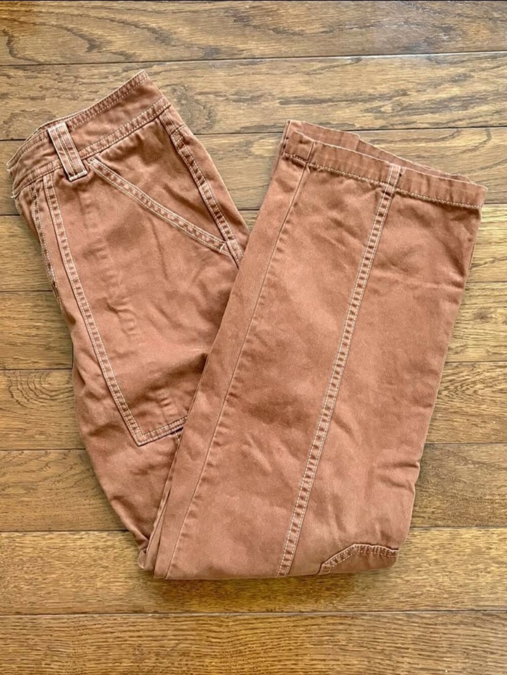 Aritzia Sunday Best Rust Brown Carpenter Pants